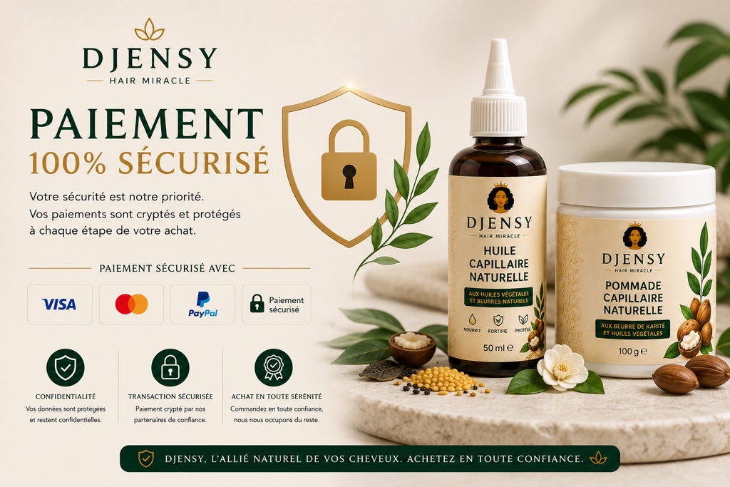 Pack Duo DJENSY – Huile & Pommade Capillaire Naturelle