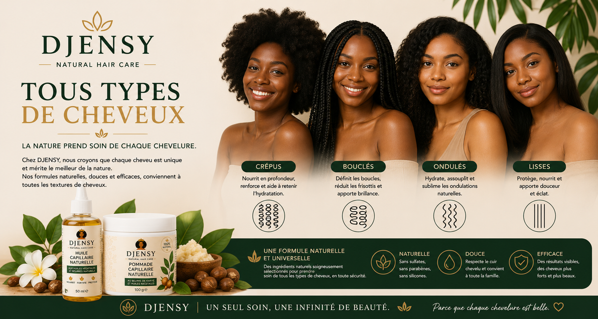 Huile Capillaire Naturelle DJENSY – 50 ml