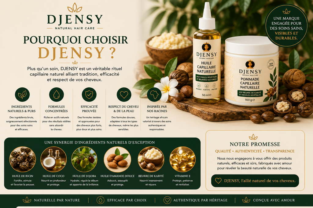 Huile Capillaire Naturelle DJENSY – 50 ml