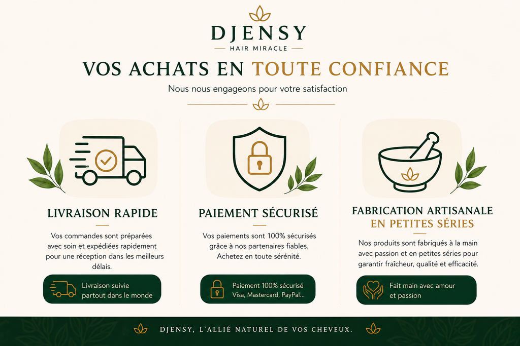 Huile Capillaire Naturelle DJENSY – 50 ml